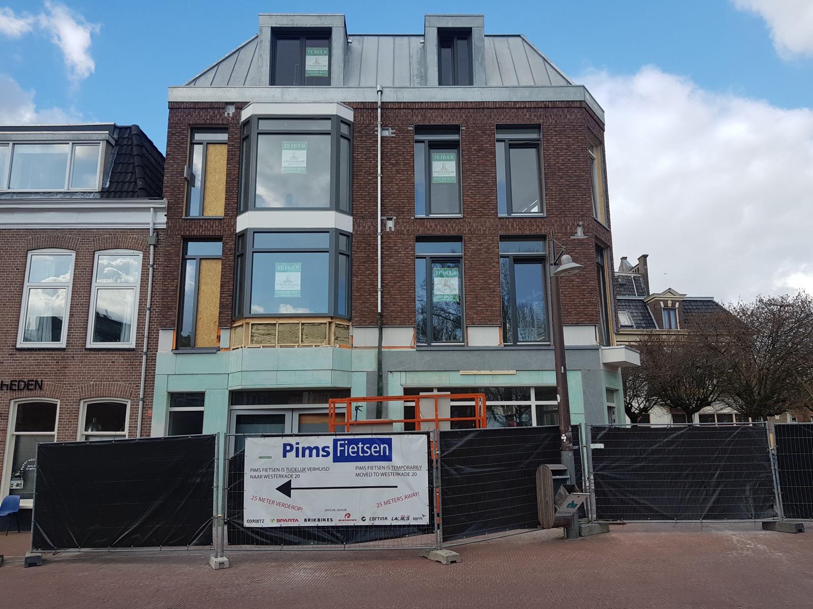 Hoekpand met nieuwe opbouw
